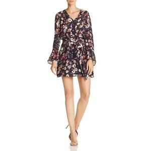 Parker Women’s Amanda Silk Floral Ruffle Mini Dress Cosmic Daisy Size XS